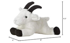 Aurora Mini Flopsie Rocky Mountain Goat—belly-rest design for easy play and posing.