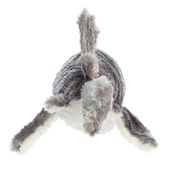Aurora Samuel mini Flopsie gray shark smiling pose promotes comforting hugs
