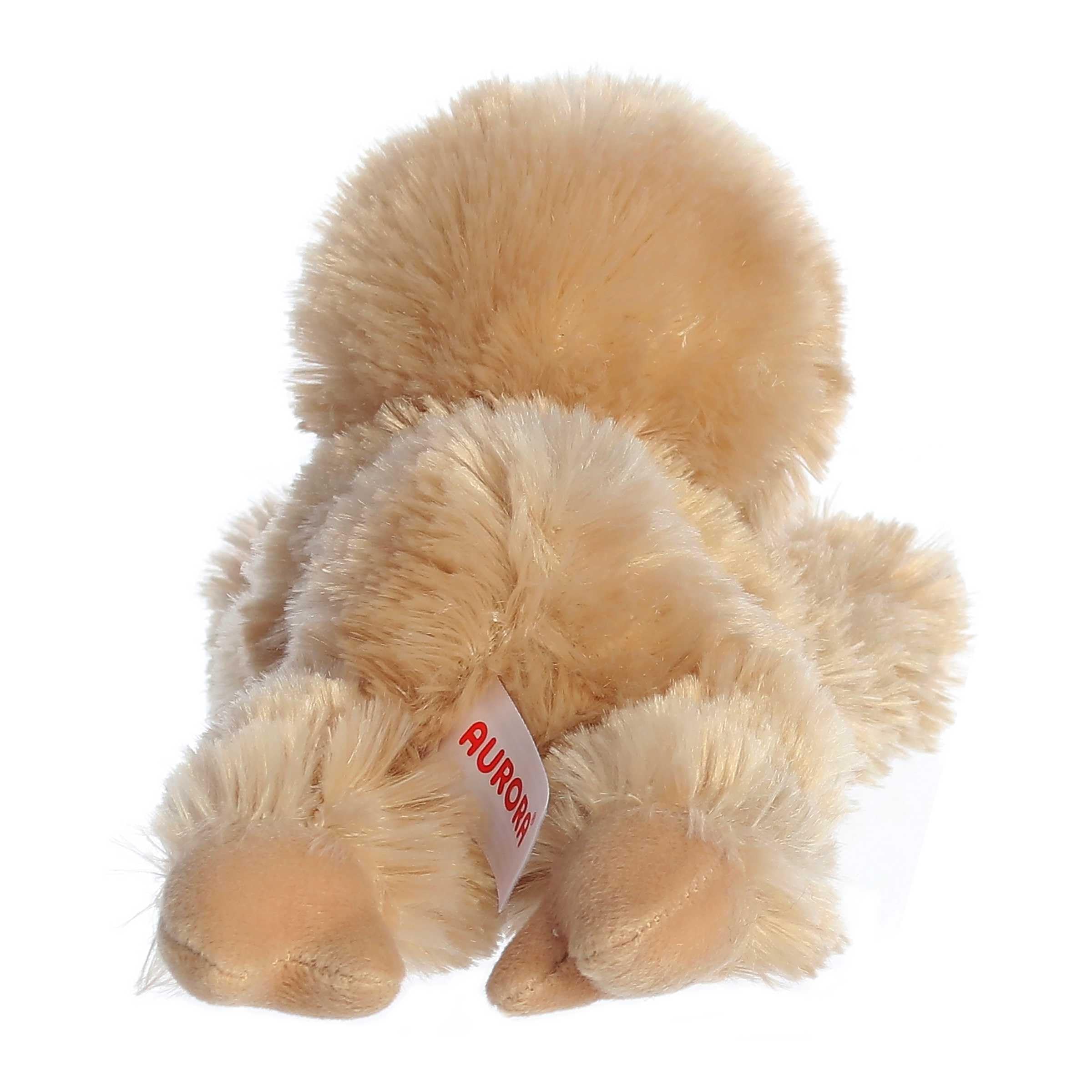 Aurora Mini Flopsie Sloth 8in soft fur texture for gentle play.