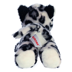 Aurora Mini Flopsie Snow Leopard blue eyes highlight friendly play.
