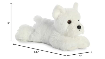 Aurora Windsor Westie toy with bean pellets, stable, suitable for all ages.