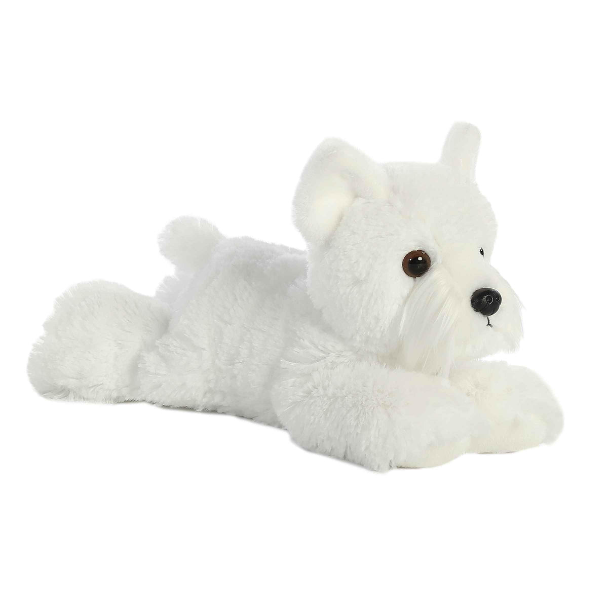 Aurora Windsor Westie plush front view, irresistibly soft cuddle buddy for kids.