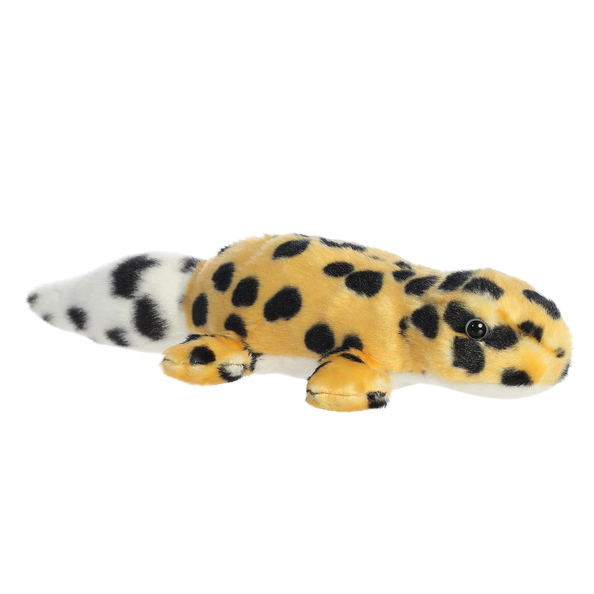 Aurora Adorable Mini Flopsie Zilla Leopard Gecko plush body in yellow, perfect for cozy play.