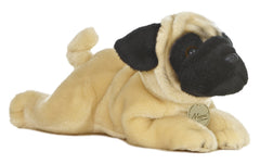 Aurora Miyoni 11-inch Pug with hand air-brushed details for lifelike charm.