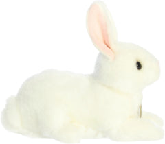 Aurora Miyoni American White Rabbit 8-inch size suits kids’ hands and shelves.