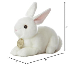 Aurora Miyoni American White Rabbit soft body invites gentle cuddling and decor.