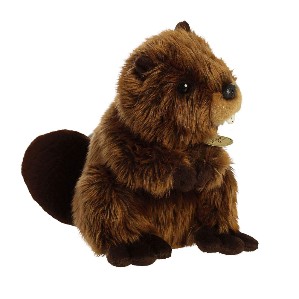 Aurora Miyoni Beaver Plush full-body view suitable for bedroom decor