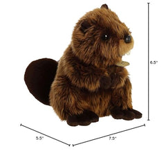 Aurora Miyoni Beaver Plush hand-stitched detailing for premium feel