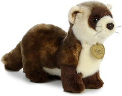 Aurora Miyoni Black Footed Ferret full body plush for cozy display.