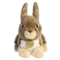 Aurora Miyoni Eastern Cottontail Rabbit face detail captures realistic expression for gentle play.