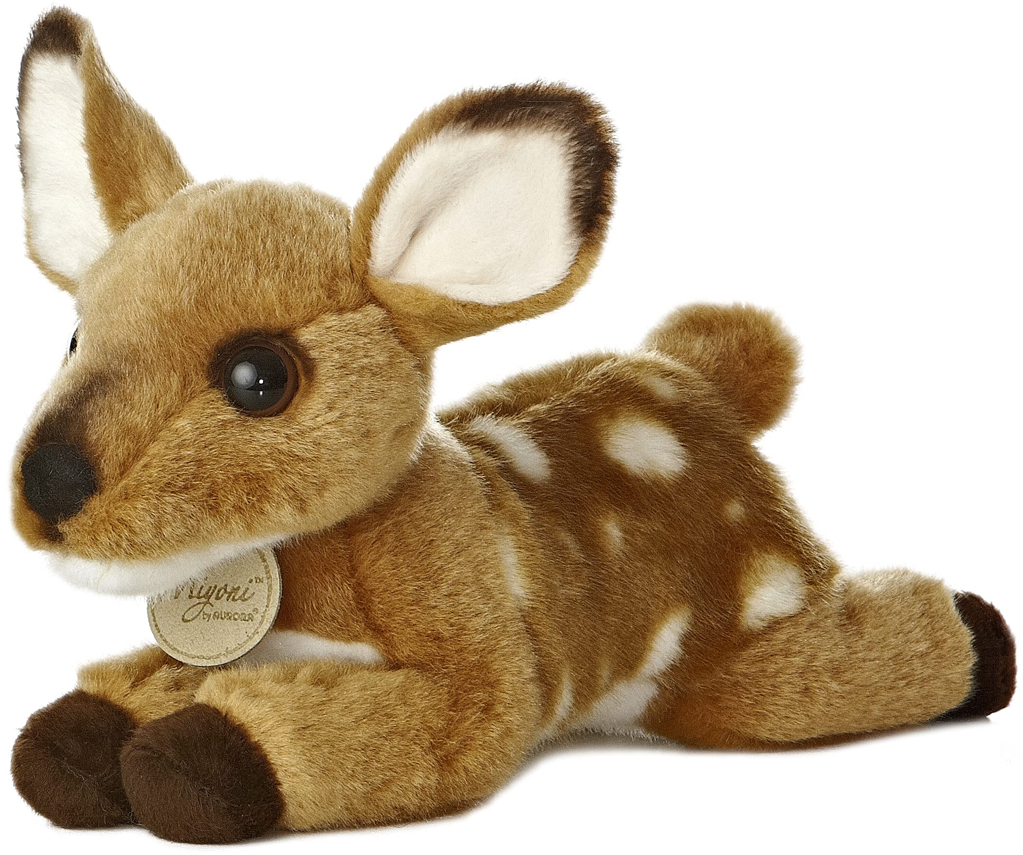 Aurora Miyoni fawn plush with realistic detailing, ideal for bedroom or classroom display