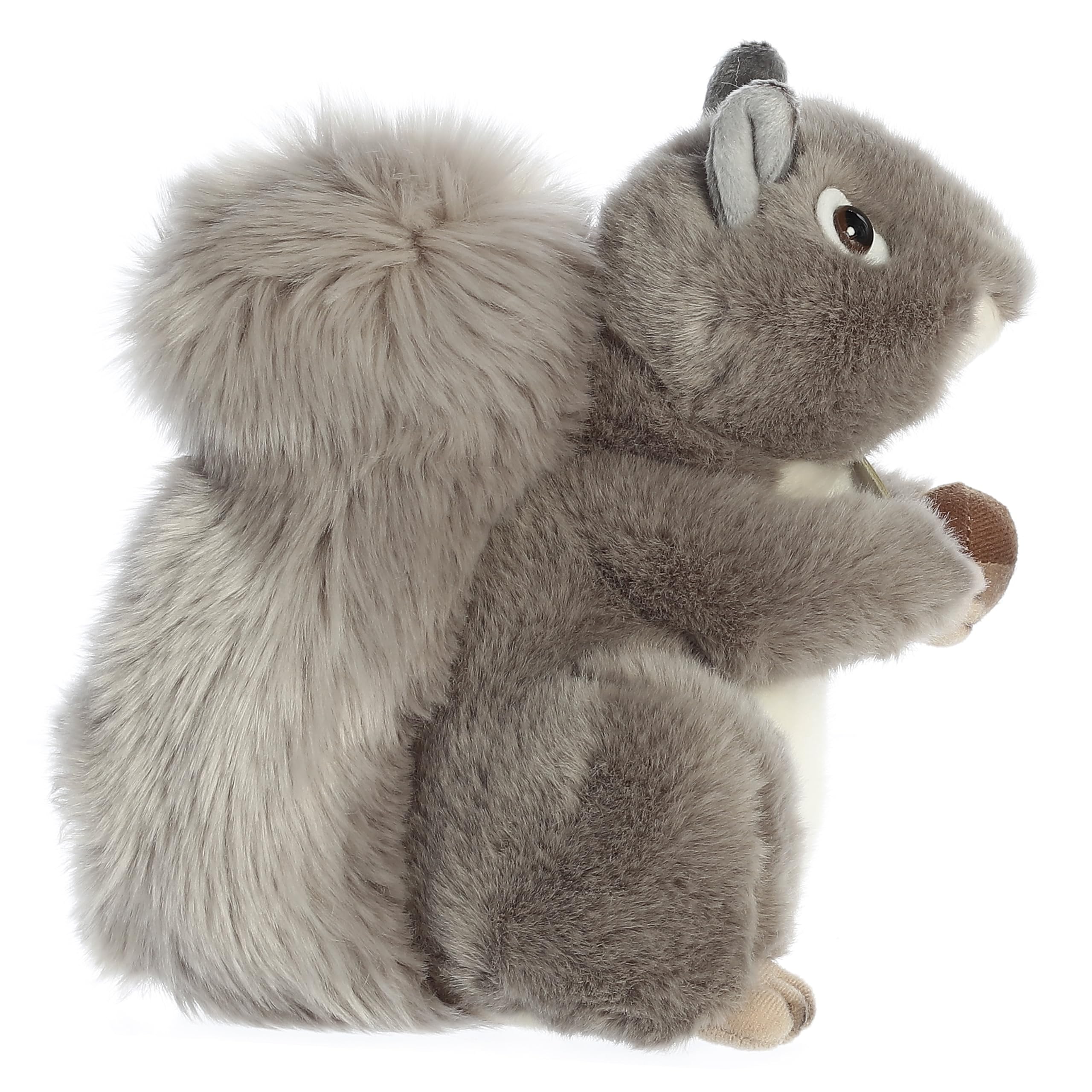 Aurora Miyoni Grey Squirrel 8-inch face close-up showing hand-stitched realism
