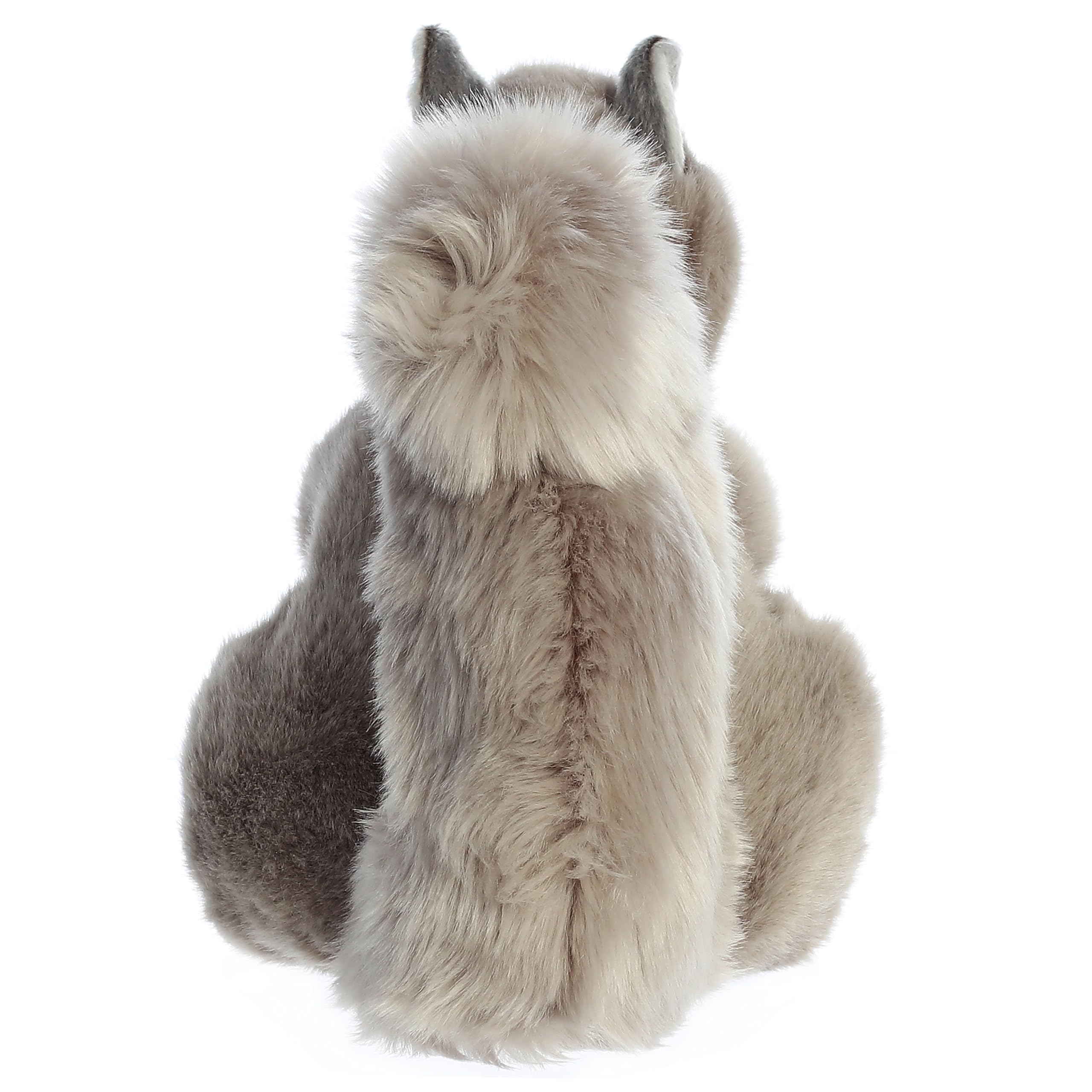 Aurora Miyoni Grey Squirrel 8-inch hand-stitched detail for unique charm