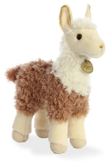 Aurora Miyoni two-tone llama plush front view, ideal for display and cuddling
