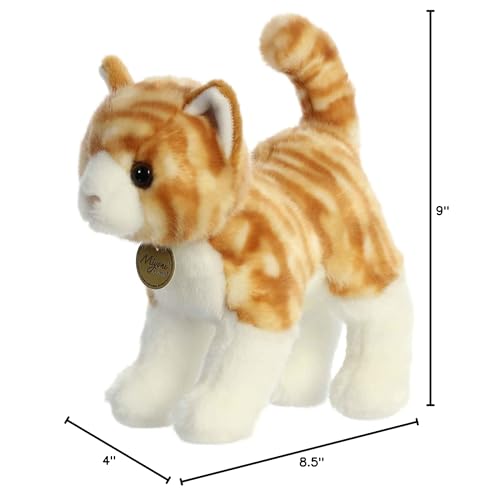 Aurora Miyoni orange tabby cat gift-ready plush ideal for gifting