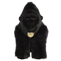 Aurora Miyoni Silverback Gorilla plush face with lifelike detail for comforting decor.