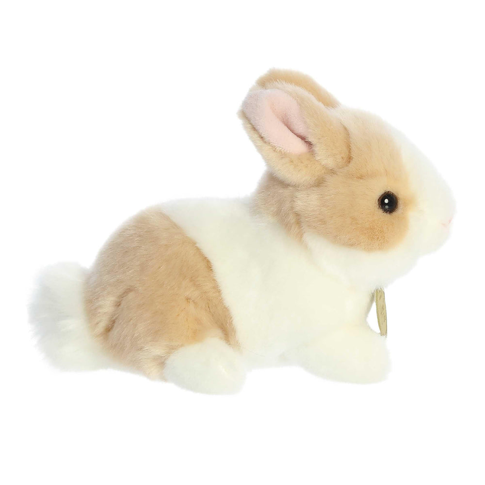 Aurora Miyoni Tots Baby Bunny soft polyester plush for cozy hugs.