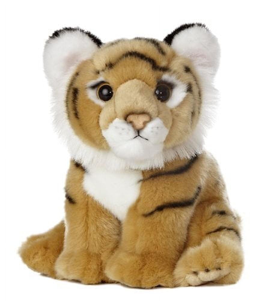 Aurora Miyoni Tots Bengal Tiger Cub face detail with lifelike color for realistic cuddling.