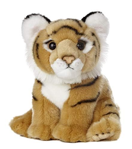 Aurora Miyoni Tots Bengal Tiger Cub hang tag highlights species details for education.