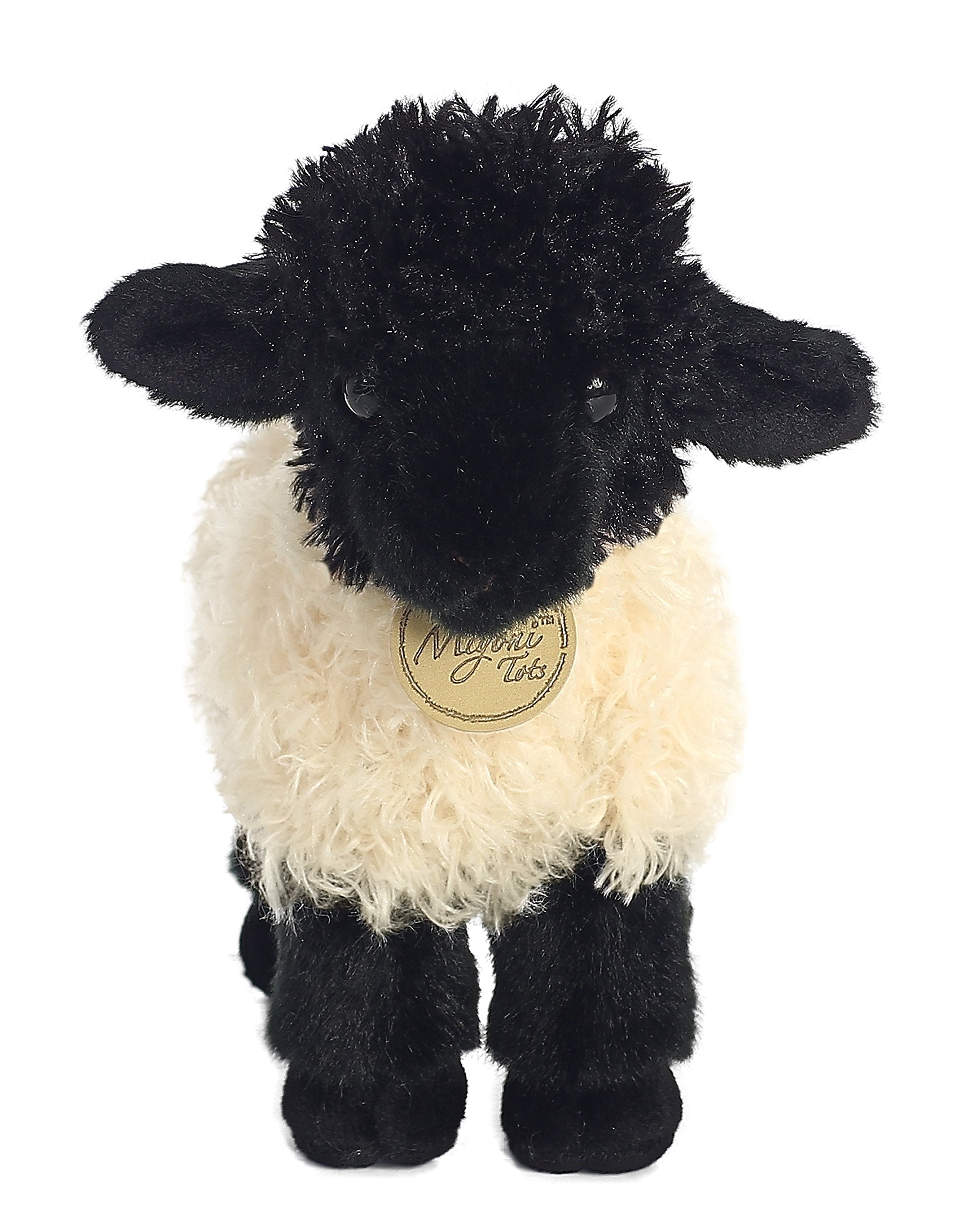 Aurora Miyoni Tots Suffolk Lamb white side view highlighting cuddly, compact size