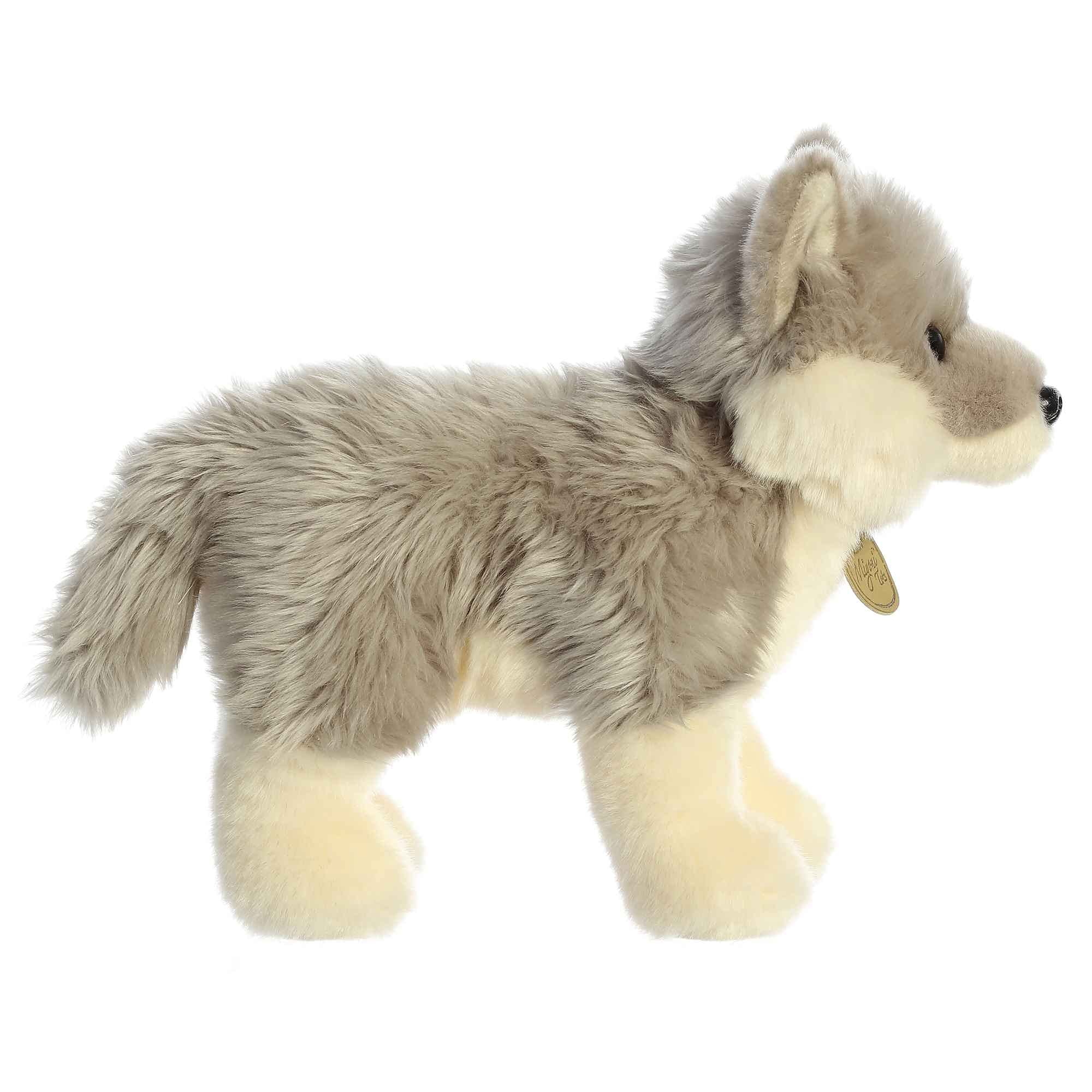 Aurora Miyoni Wolf Pup tail detail, realistic proportions for cozy display.