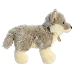 Aurora Miyoni Wolf Pup tail detail, realistic proportions for cozy display.