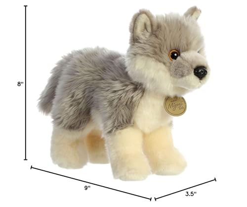 Aurora Miyoni Wolf Pup tag visible, unique species info for collectors.