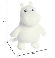 Bean pellets inside Aurora Moomin plush provide gentle stability for safe play.