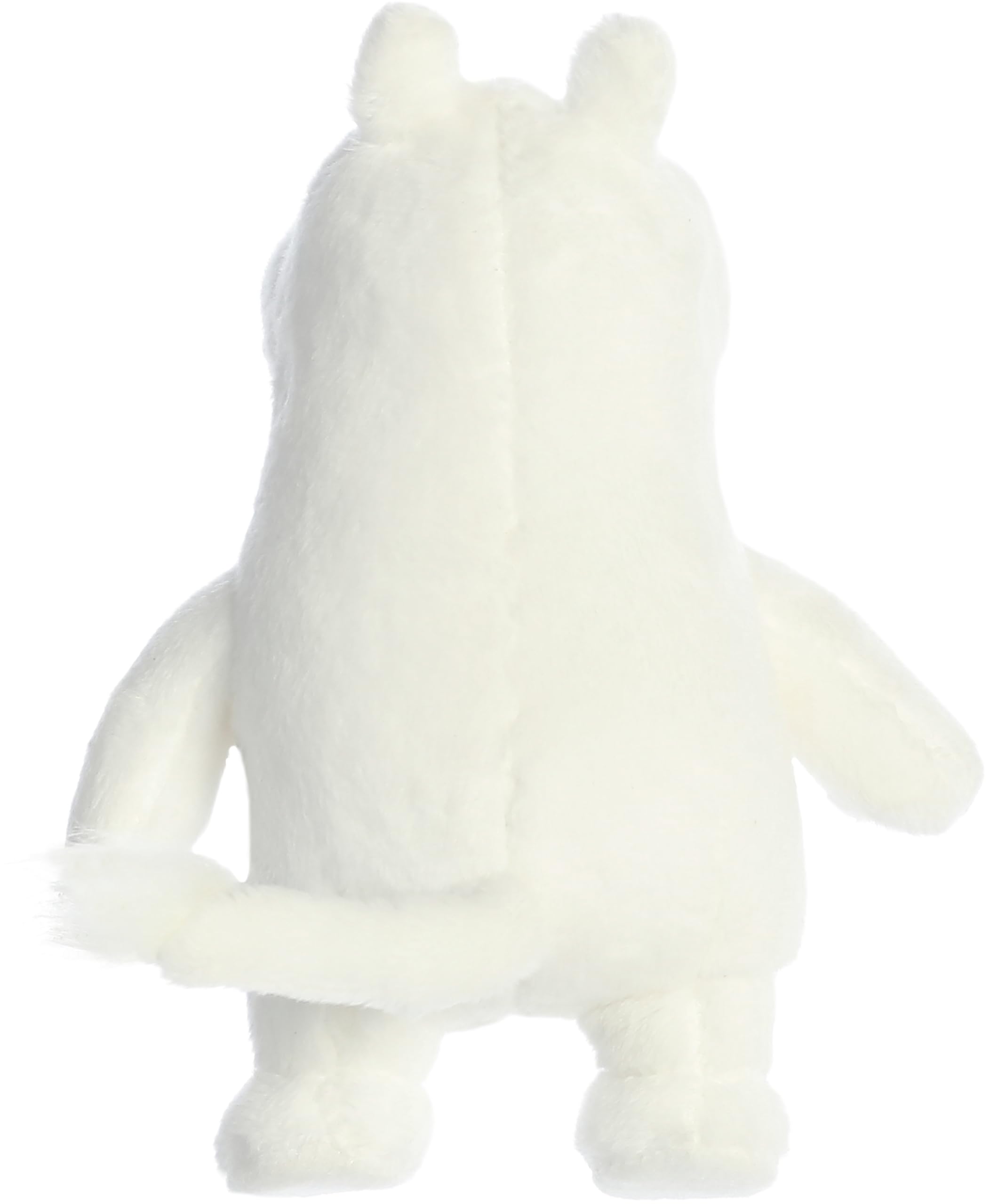 Aurora Moomin plush on white background suits nursery decor displays.