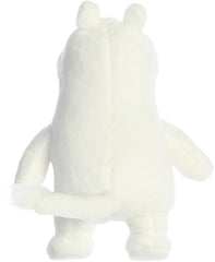 Aurora Moomin plush on white background suits nursery decor displays.