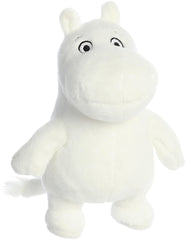 Close-up of Aurora Moomin plush fur highlighting deluxe materials and cloud-soft feel.