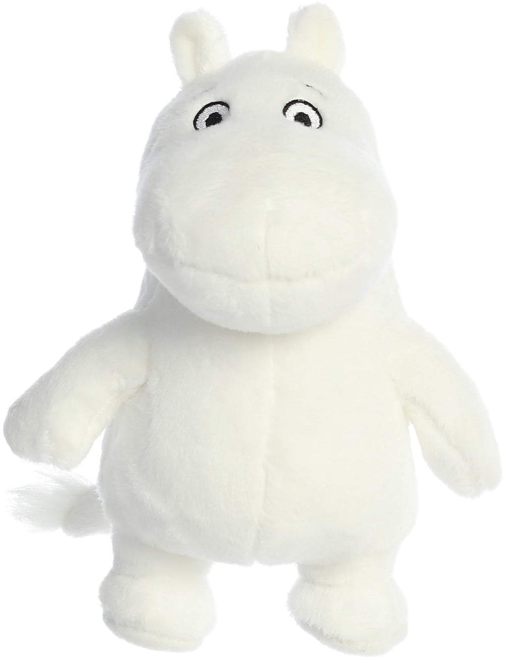 Aurora Moomin stuffed animal in white plush ideal for cozy cuddling and imaginative play.