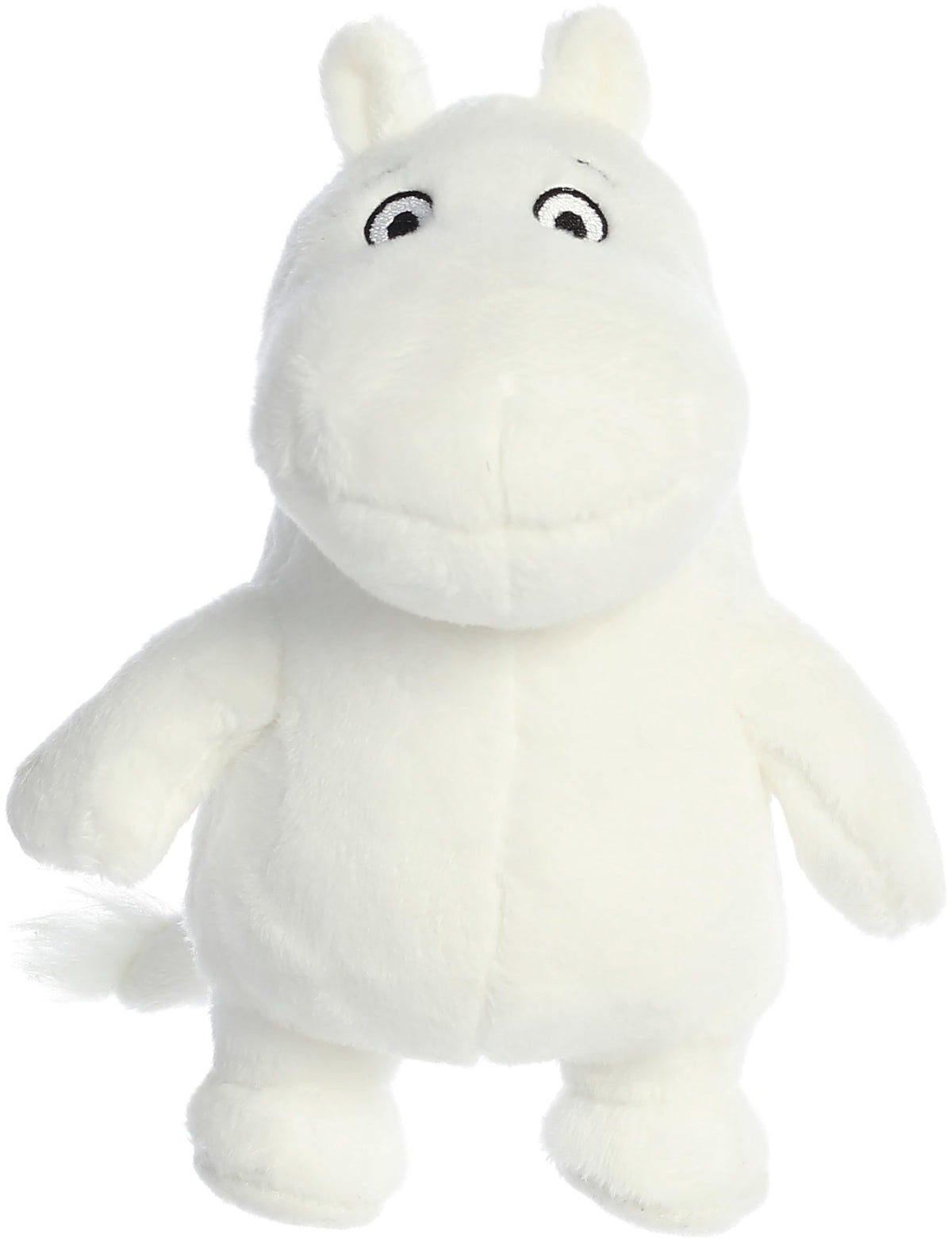 Aurora Moomin stuffed animal in white plush ideal for cozy cuddling and imaginative play.