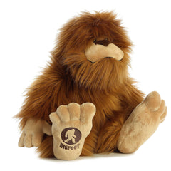 Aurora Mysterious Fantasy Big Foot plush back highlighting fluffy coat.