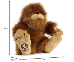 Aurora Mysterious Fantasy Big Foot plush on display as collectible companion.