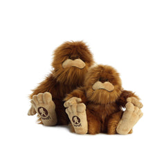 Aurora Mysterious Fantasy Big Foot plush face with soft fur for cozy hugs.