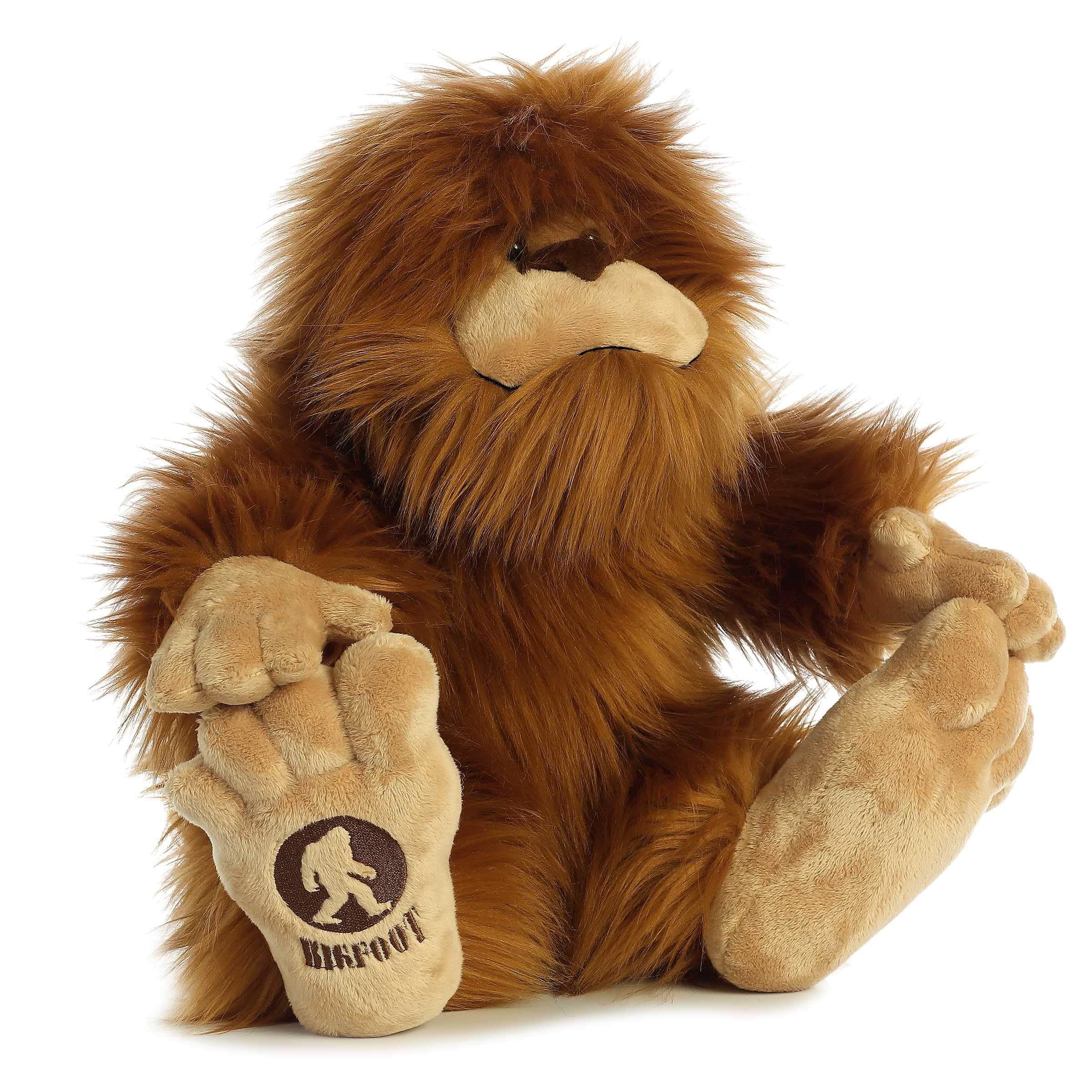 Aurora Mysterious Fantasy Big Foot plush hug pose for imaginative play.
