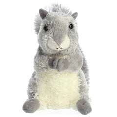 Aurora Nutty with soft grey fur ideal for comforting hugs and close-up play.