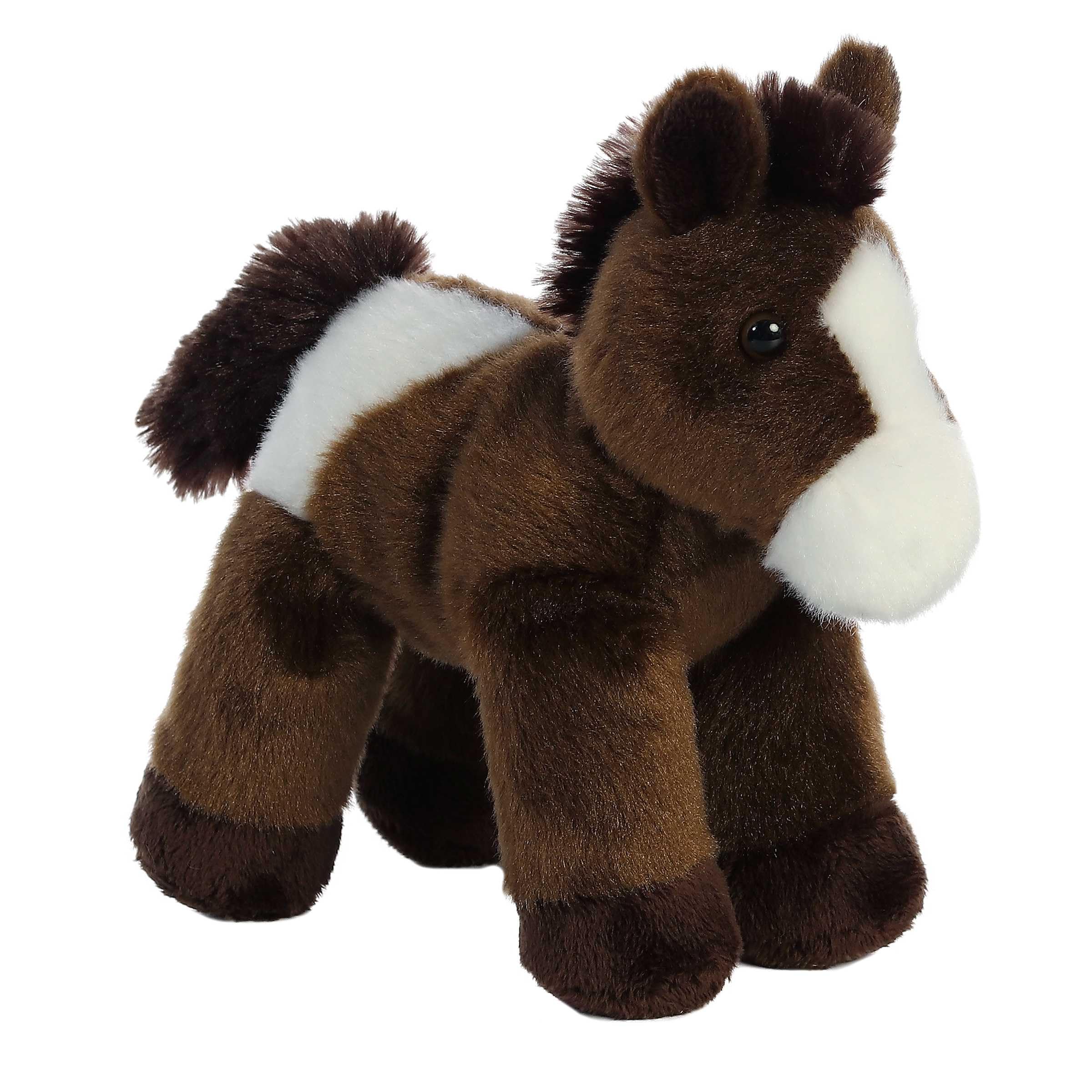 Aurora Paint Mini Flopsie Horse full body plush for cozy playtime.