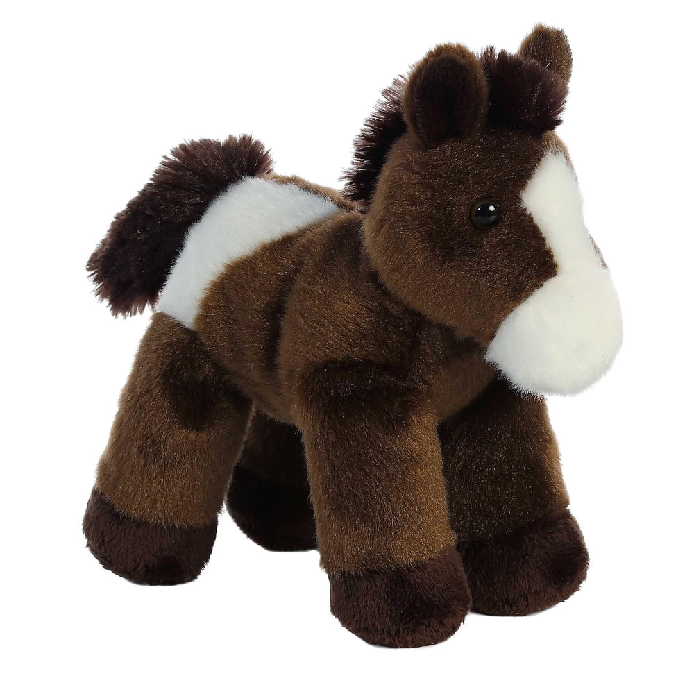 Aurora Paint Mini Flopsie Horse full body plush for cozy playtime.