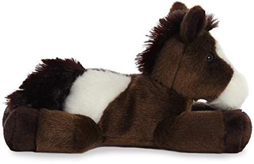 Aurora Paint Mini Flopsie Horse soft mane detail for gentle snuggles.