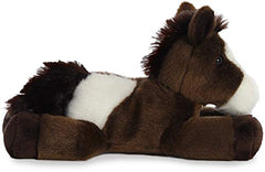 Aurora Paint Mini Flopsie Horse soft mane detail for gentle snuggles.