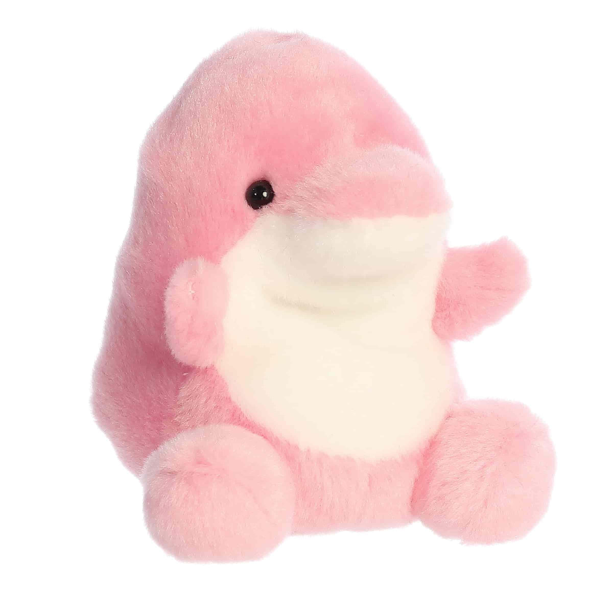Aurora Palm Pals Amazonia Pink Dolphin soft fluffy body for cozy hugs