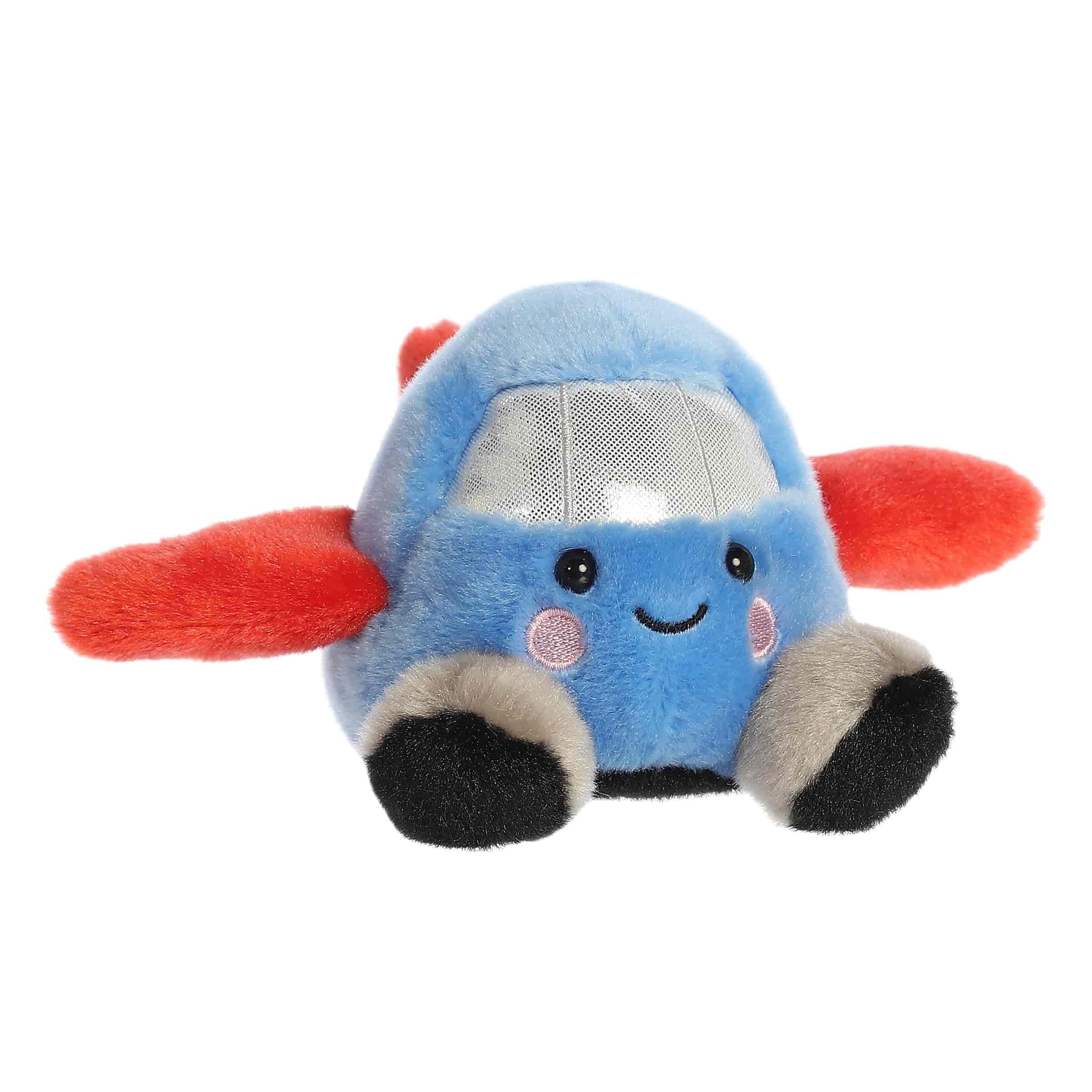 Aurora Amelia Jet Palm Pals close-up face shows soft cuddly features
