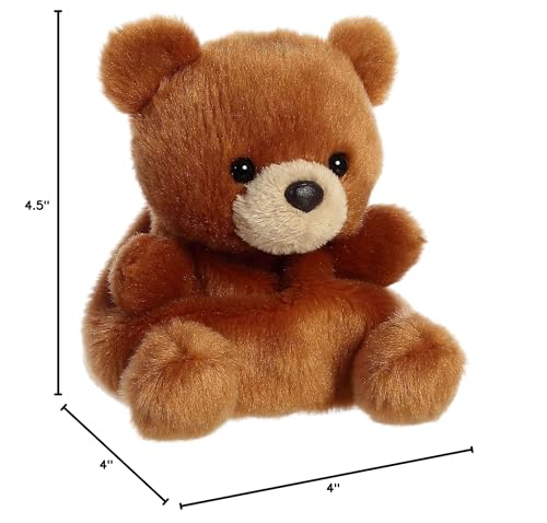 Aurora Artie Bear in woodland scene, charming addition to a plush collection