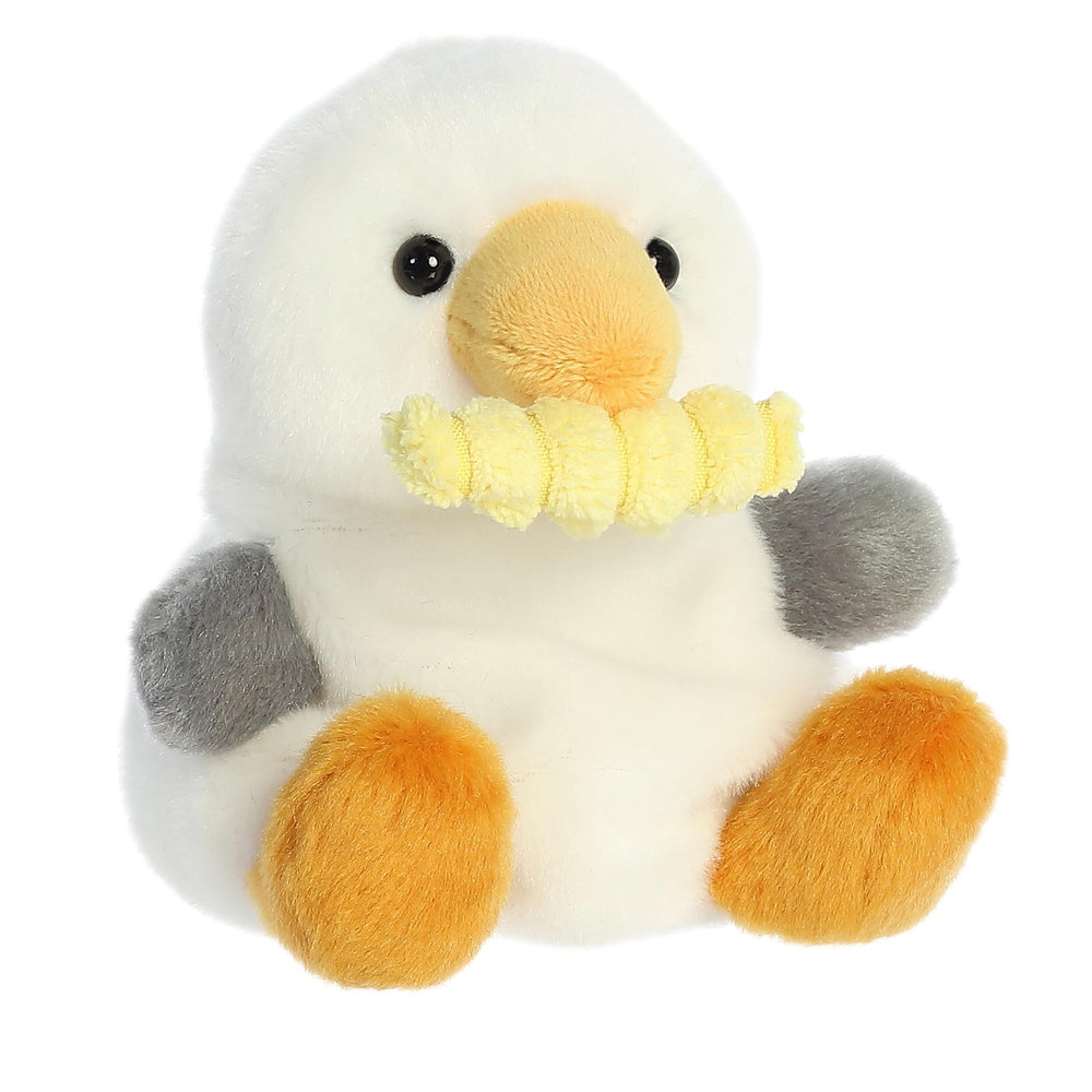 Soft fur close-up of Aurora Buoy Seagull with Fry, ideal for cuddling and display.