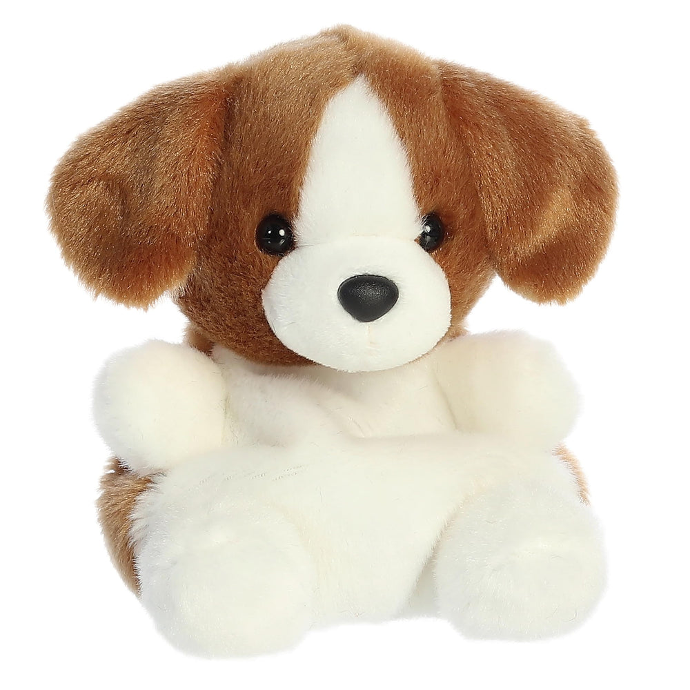 Aurora Palm Pals Buster Beagle handheld size demonstrates pocket-sized play for travel