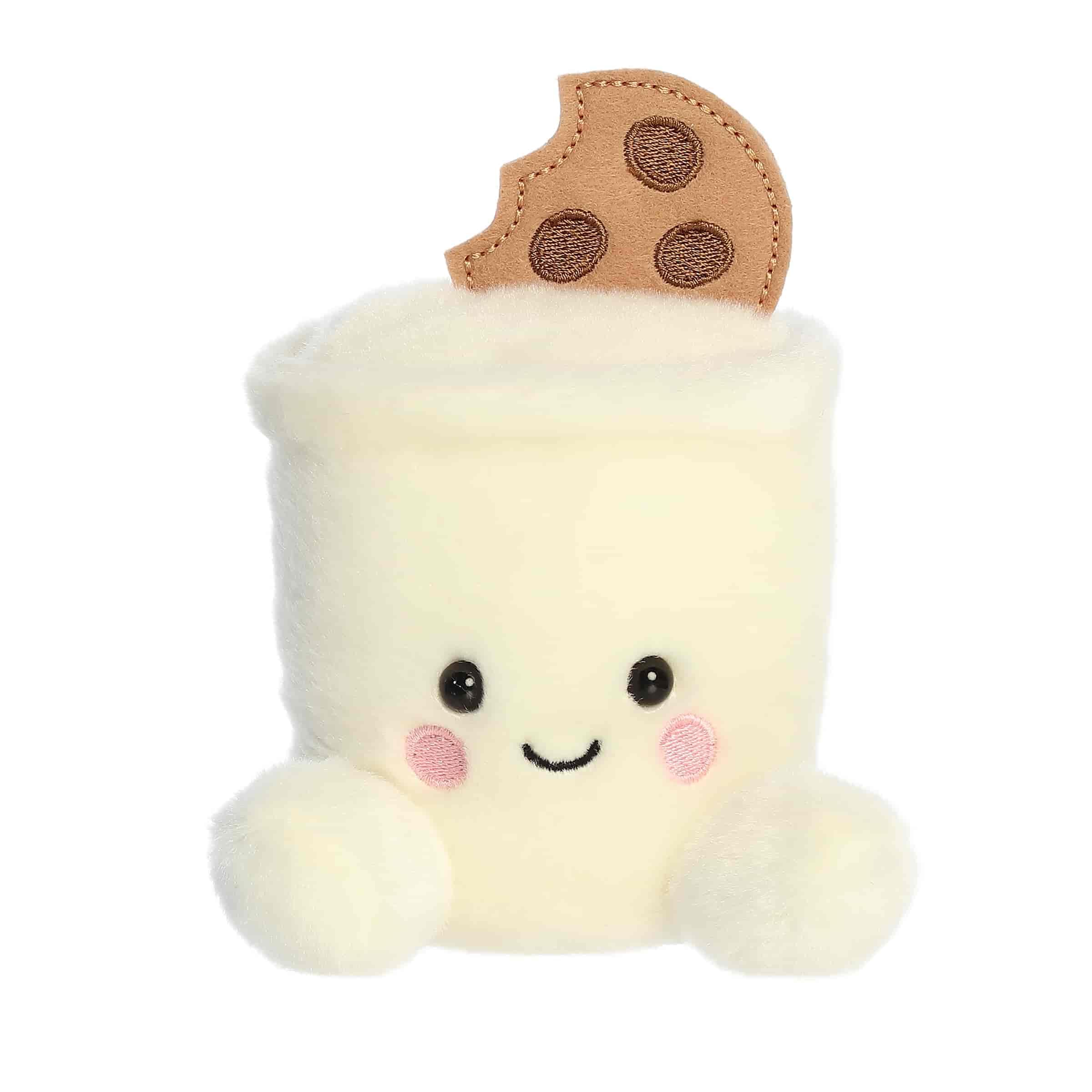 Aurora Palm Pals Duncan Milk & Cookies plush, 4 inch size, ideal for cozy display.