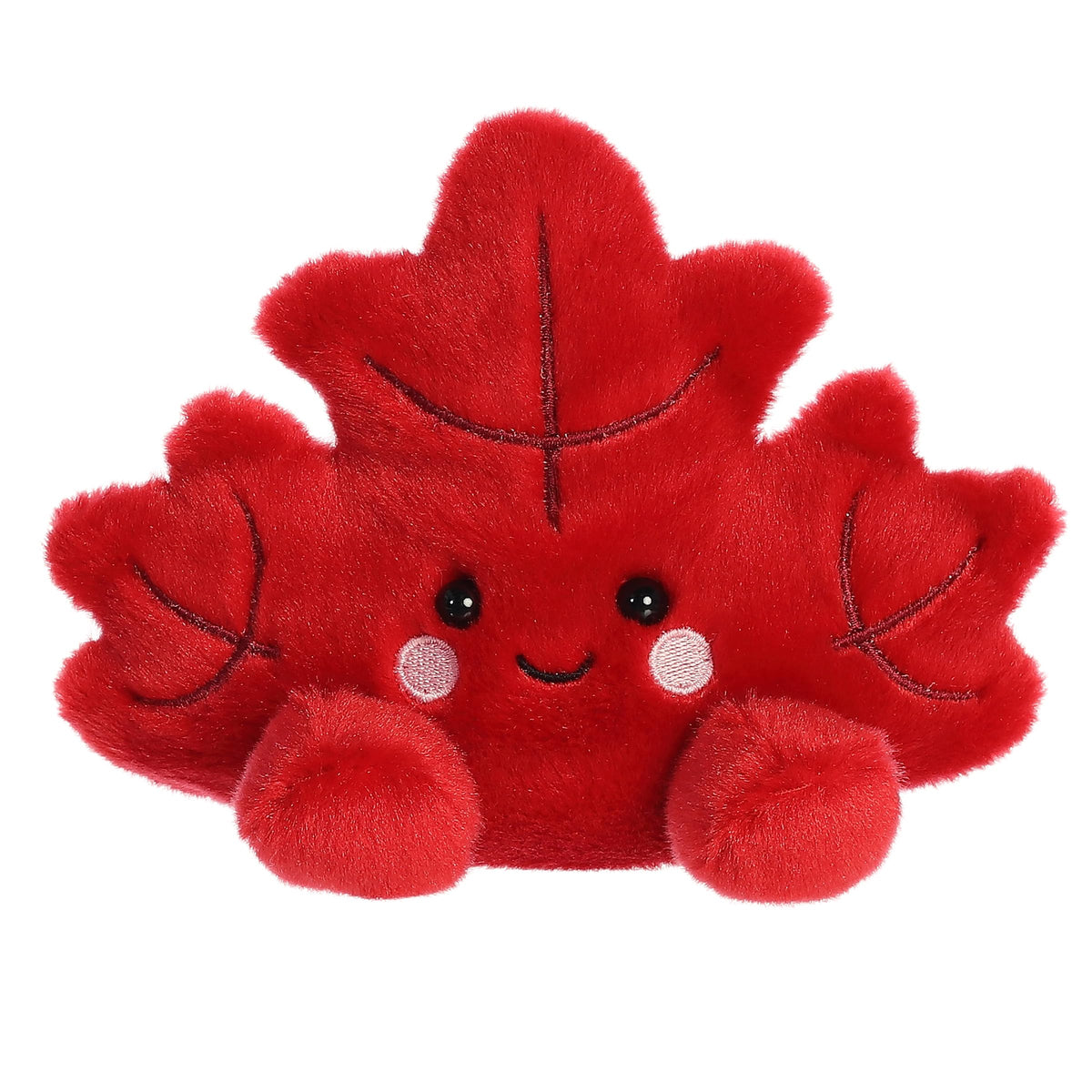 Aurora Palm Pals Fall Maple Leaf plush face invites kids and collectors to cuddle