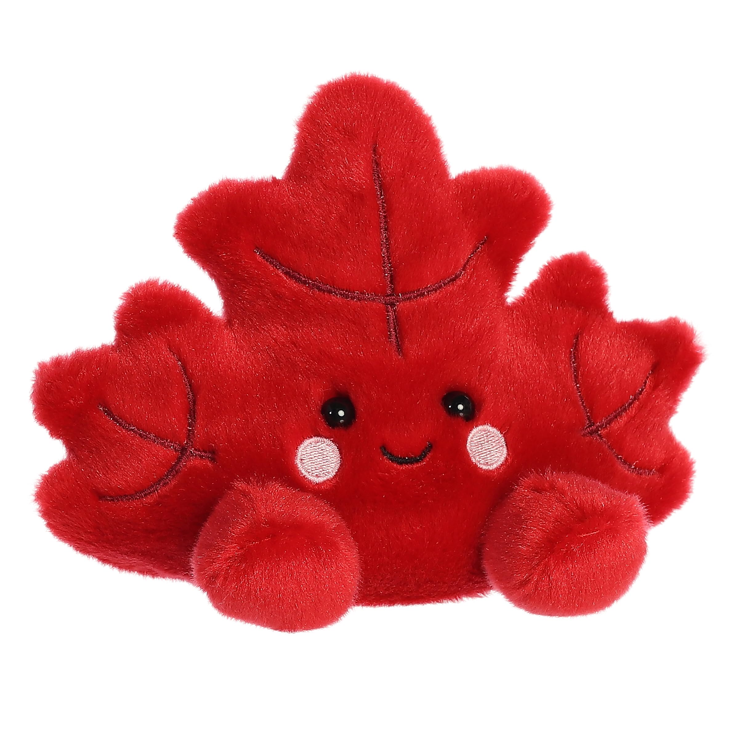 Aurora Palm Pals Fall Maple Leaf plush leaf-pattern detail adds cozy autumn vibes